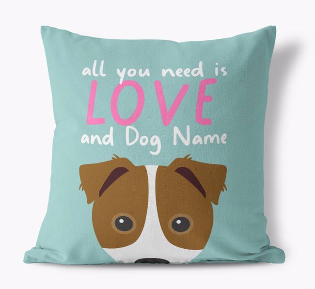 All You Need Is Love: Personalised {breedFullName} Canvas Cushion